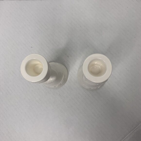 Rare-MCM Vintage white ceramic Japanese Choir girl taper candle holder(set of 2) - Picture 5 of 13